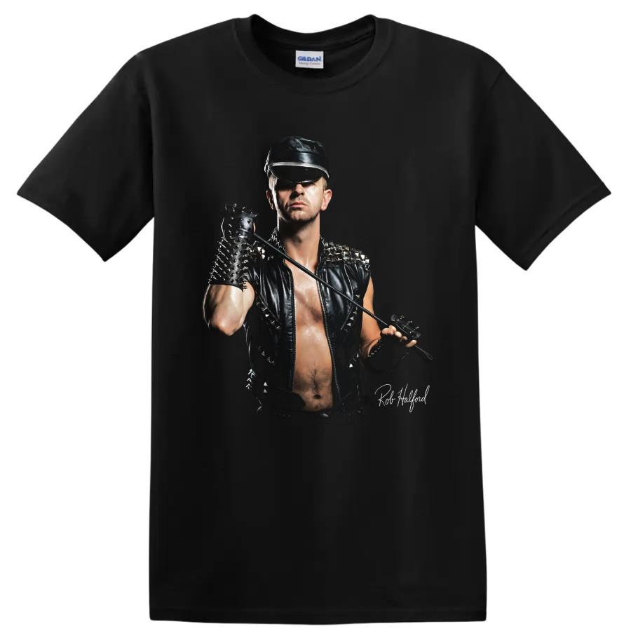 Rob Halford Heavy Metal Tričko Metalový Bůh Portrét z Koncertu Vokálníistické Tričko