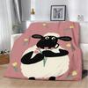 Cartoon the Sheeps Printed Blanket Picnic Blankets Warm Blanket Soft and S-shauns  Comfortable Blanket Home Travel Birthday Gift