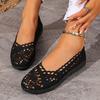 Women'S Casual Stylish Breathable Slip-On Shoes - Women'S Mesh Shoes with A Fabric Design, Hollow Lace Details, Flat Shoes Women