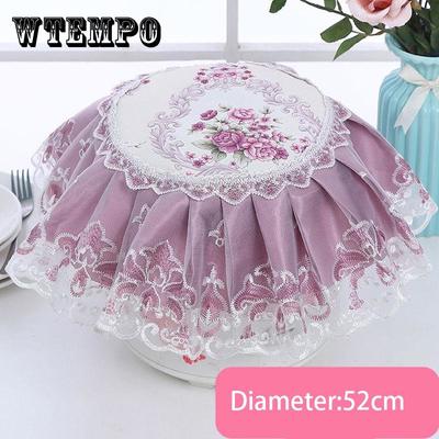 Rural Style Round Cover Towel Rice Cooker Cover Towel Electric Cooker Cover Multi-function Cover Towel Lace Electric Appliance Dust Cover