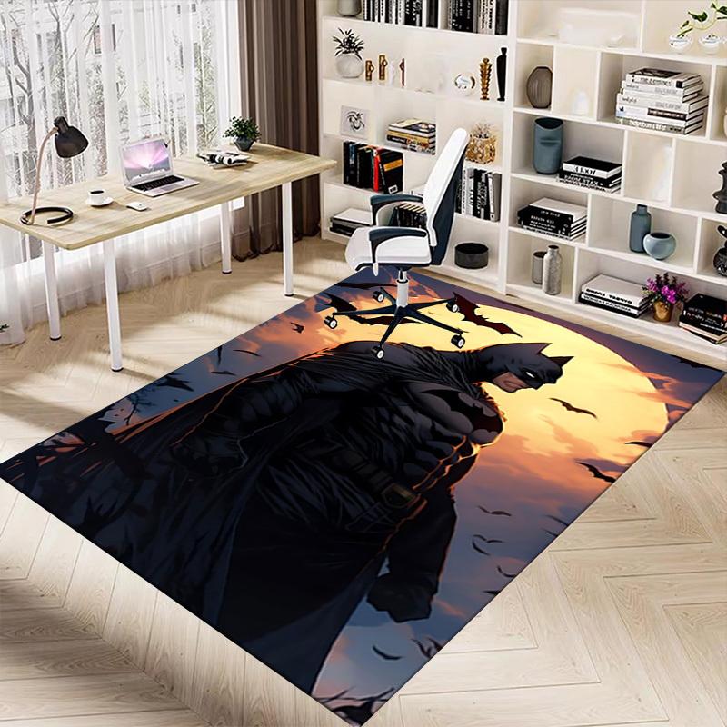 1pc Batman Night Carpet, for Home & Office Decor, Desk Chair Carpet, Festive Gift,Conference Room CarpetL1296