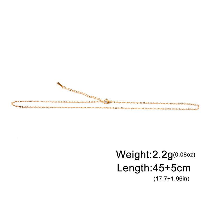 Silver Cross Pendant Necklace Delicate Clavicle Chain DIY Universal Fine Link Extension Jewelry For Women