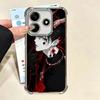 Devil Bad Boy Anime Style Plating Phone Case For Xiaomi Redmi Note 14 15 Pro Plus 13 12 11 11S 11T 10 9S 9 5G Anti-Fall Airabag
