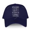 Funny Design brand sport bonnet for men cotton Baseball Caps 1N73LL1G3NC3  summer fashion Cap female Adjustable leisure golf hat