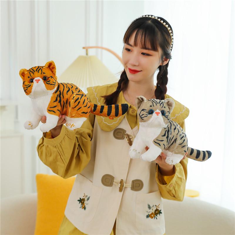 New Simulation Cat Plush Toy Doll Garfield Rag Doll Girl Comfort Gift