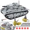 Mehrere Geschütztürme NbFzip Schwer Dunkelgrau Panzer Bausteine Montage MOCww2 Figuren Waffen Ausrüstung Szene Modell Ornamente Geschenk Spielzeug