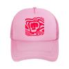 Red Fist Abstract Graphic Mesh Baseball Cap Casual Hat Outdoor  For Womens Unisex FeUnisex