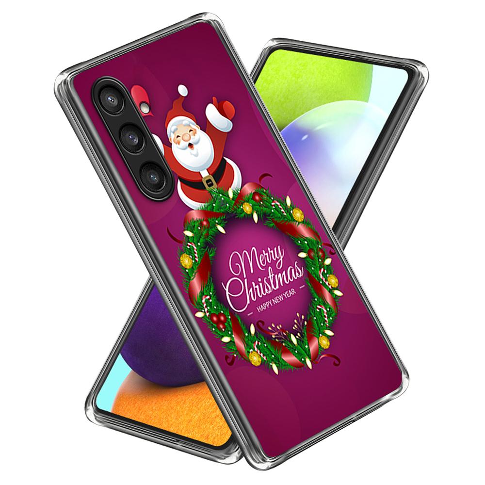 For Samsung Galaxy S25 Case Christmas Pattern Printing Soft TPU Phone Cover