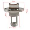 2Pcs Stainless Steel Boat Drain Plug Kit Oval Garboard Transom Plugs For 1" Hole