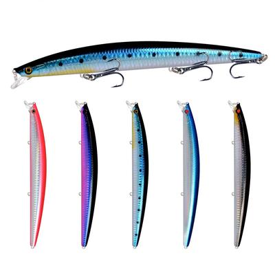 Minnow Fishing Lure Laser Hard Artificial Bait 18cm 24g 3D Eyes Sharp Hooks Sea Fishing Bait Colorful Crankbait Wobblers