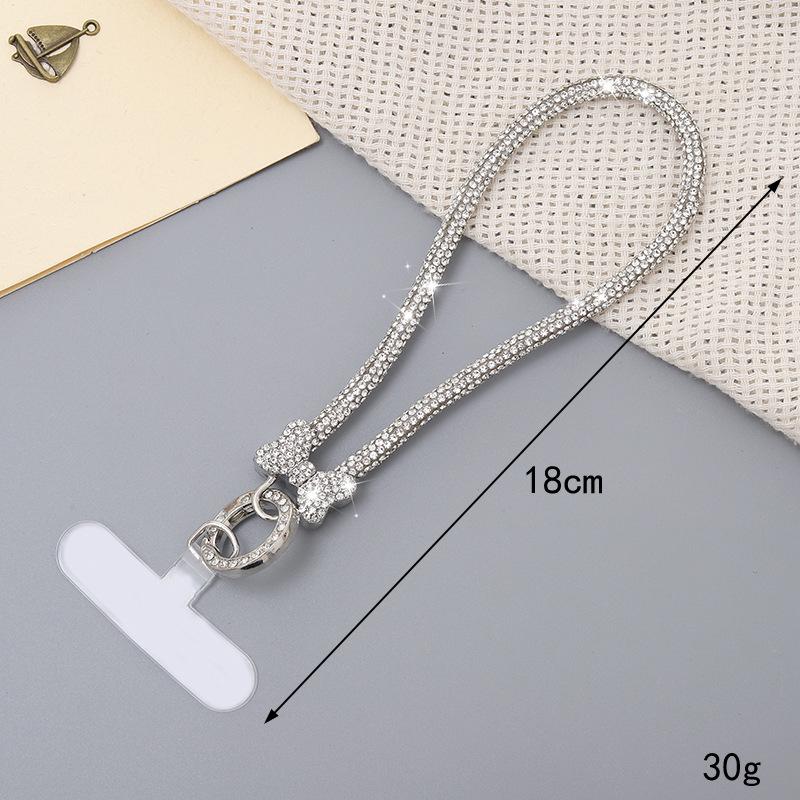 

High-End Rhinestone Chain Crossbody Phone Case & Keychain Pendant 6mm Rhinestone Pendant