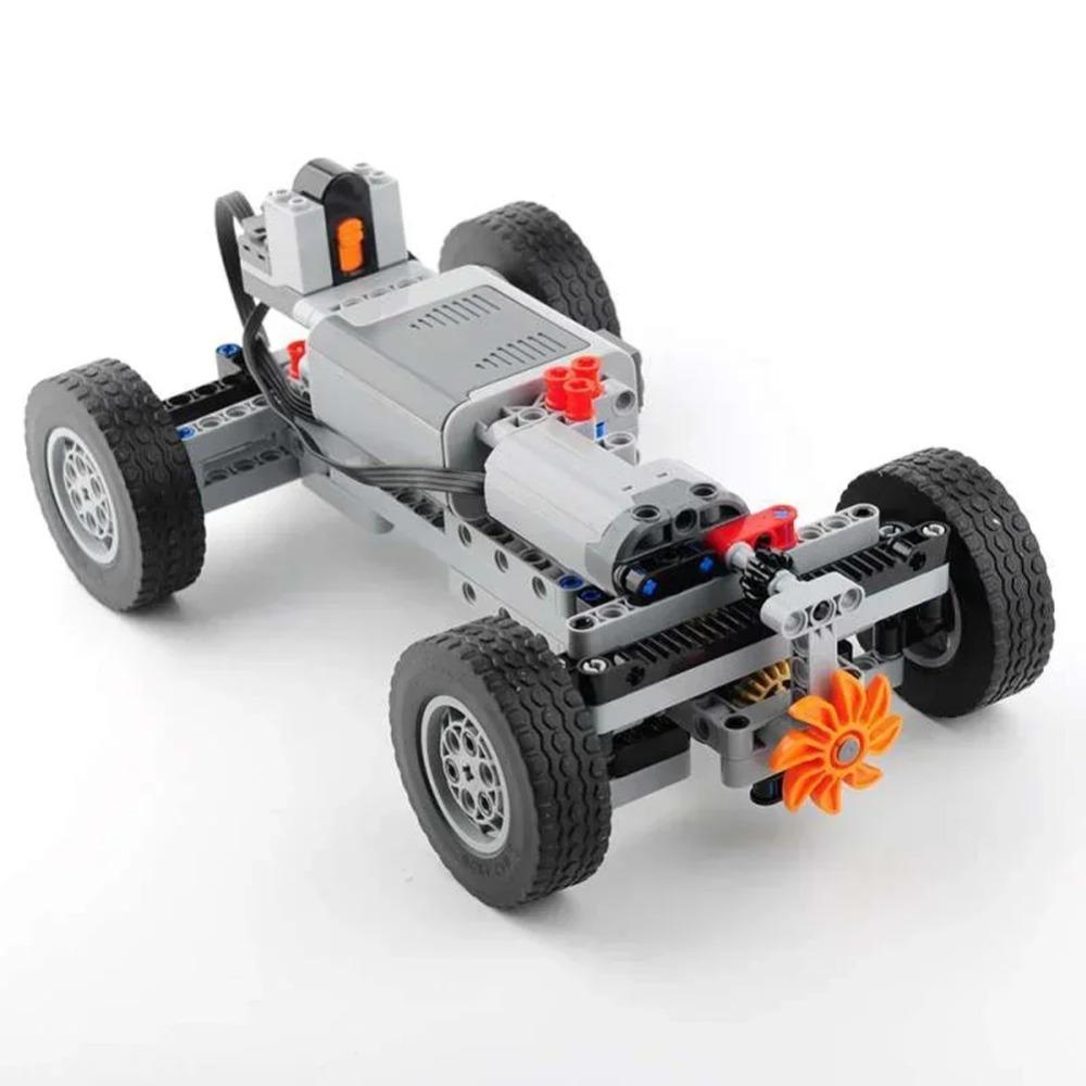 4WD RC Cars Chassis Electric Set Four-Wheel Drive Technical Chassis Bricks IR Remote Control Reciever MOC Parts Kit for Legoeds