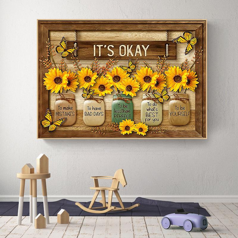 Картина на холсте с подсолнухом — фото 5