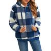 Damen Sweatshirt Damen Hoodie Warmes Plüsch-Pullover-Sweatshirt Gemütlicher Damen-Hoodie mit langen Ärmeln und Kordelzug für Herbst/Winter