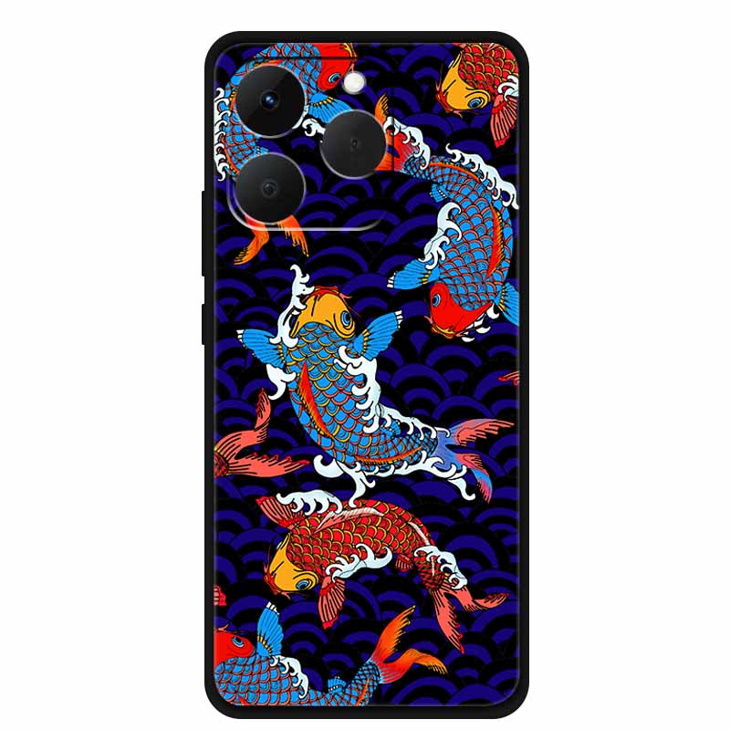 Case For OPPO Realme 15T Embossed Blossoms Funda 3D Relief Flowers Coque Silicone Soft Phone Cover For Realme 15 T 5G Bumper