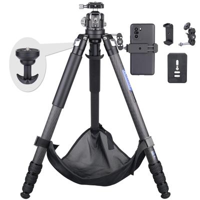 ARTCISE Lehký karbonový stativ 44mm koule s nízkým těžištěm Hlavová sada Tubus Kompaktní cestovní kamera z uhlíkových vláken Videostativ CNC 360 stupňů