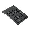 2.4G Wireless Numeric Keypad Chocolate Keys Plug and Play 18 Keys Number Numpad for Bank Accountant