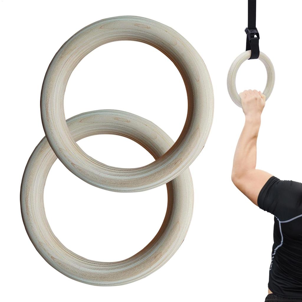 Gymnastické kruhy 2 ks/sada Nastavitelné závěsné popruhy Pro silový trénink, Domácí posilovnu, Cross&Fit a Kalisteniku