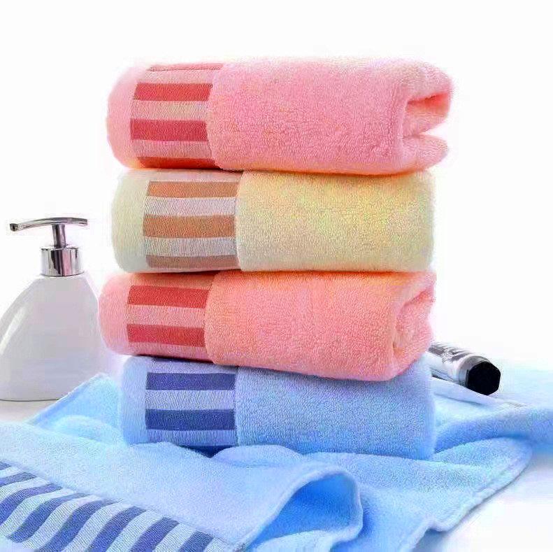 100% Bomull Jacquard Handduk - Mjuk, Absorberande, Förtjockad, 100g - Perfekt Gåva