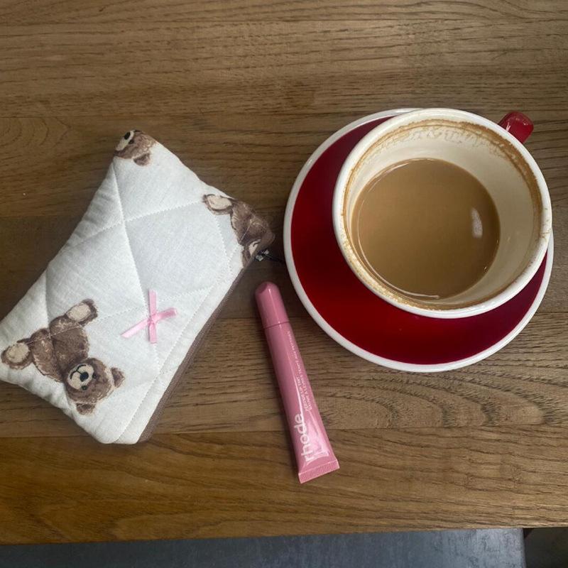 women's cosmetic bag Teddy Bear makeup bag Makeup storage bag Cartoon print makeup bag trousse fashion maquillage femme