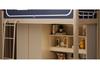Upper Bunk Dorm Bed Curtain & Mosquito Net with Three-Open Doors - Blackout for Summer