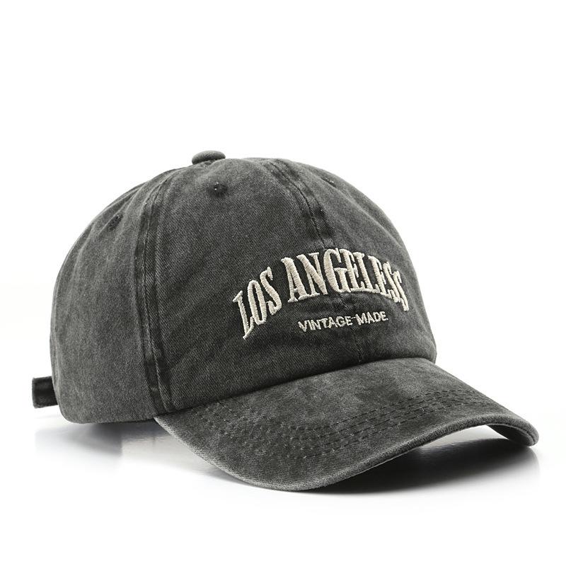 Cappellini da baseball rétro a tesa larga americani per uomo e donna, cappelli lavati, cappellini con visiera ricamati alla moda