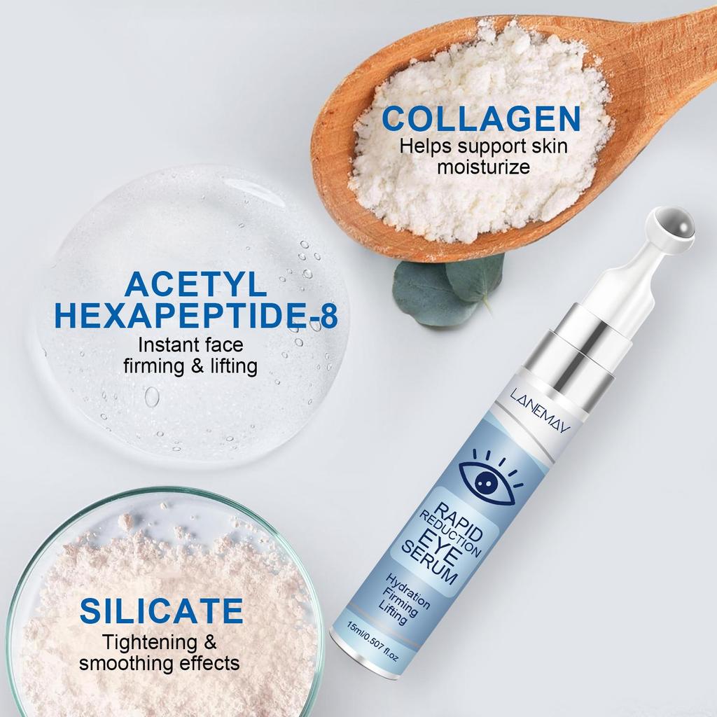 Rapid Reduction Eye Serum-Lifting & Firming-Reduce Wrinkles-Reduce Eye Bags-Suitable for All Skin Types, 15ml