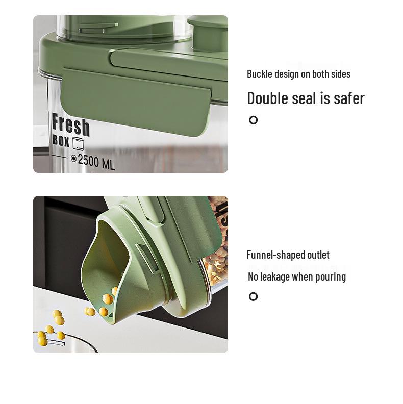 Großer, insektenfester Küchenaufbewahrungsbehälter für Getreide und Mehl