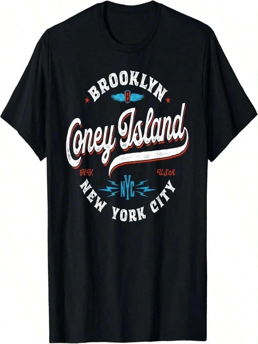 Coney Island Brooklyn - New York Retro Vintage Graphic T-Shirt S