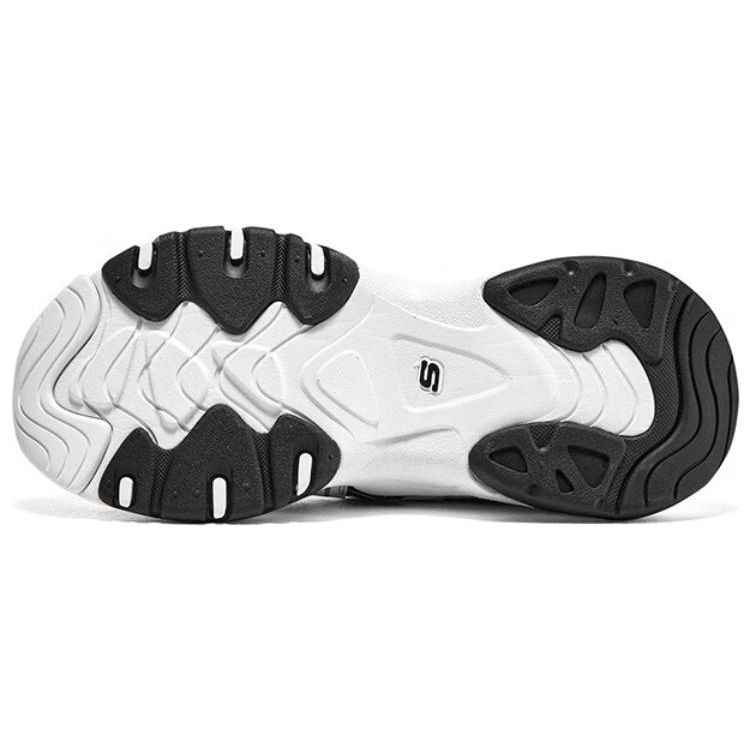 Skechers DLites 3.0 Air Fabric Sport Versatile Durable Low-Top Dad Shoes Women Sneaker Black White 896233-BKW