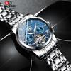 Marca svizzera TEVISE orologio da uomo orologio da uomo orologio alla moda orologio meccanico orologio impermeabile multifunzione
