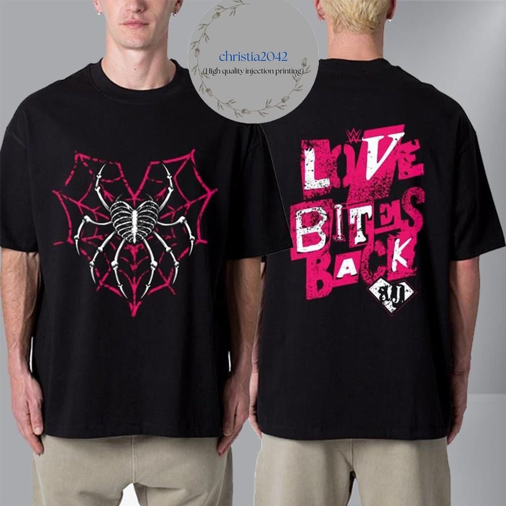 WWE AJ Lee Love Bites Back Unisex T Shirt Unisex T-Shirt L