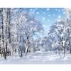 Christmas Enchanting Winter Forest Scene Decoration Background Winter Photography Backdrop Decorations For Photo Studio Photo Booth Christams Party