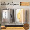 Simple Wall Mounted Tissue Box Tissue Storage Case Tissue Dispenser Box For Kitchen Hanging Tissue Box Bathroom Supplies