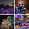 Outdoor Solar String Light LED Fairy Garland Copper Wire Light Garden Yard Party Christmas Decoration Lamp 8 Mode