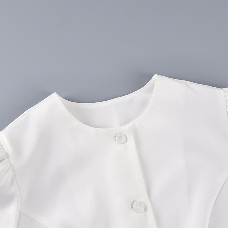 New Summer Women's Clothing, Versatile Short-sleeved Shirts for Commuting, Elegant Cardigan Tops