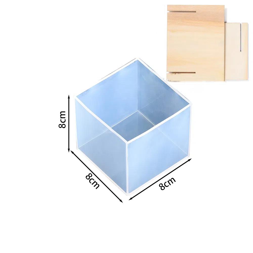 3D Square Silicone Mold Crystal Epoxy Resin Casting Muold for DIY Epoxy Resin Crafts Table Home Decoration Tools