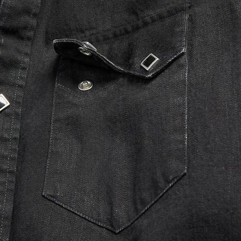 Rrl Slim Fit Denim Western Shirt  Mnrrwov16820281001 