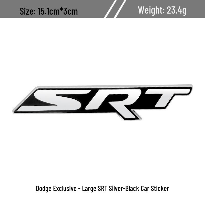 Dodge CHALLENGER Journey SRT Grille and Rear Emblem Metal Decorative Sticker