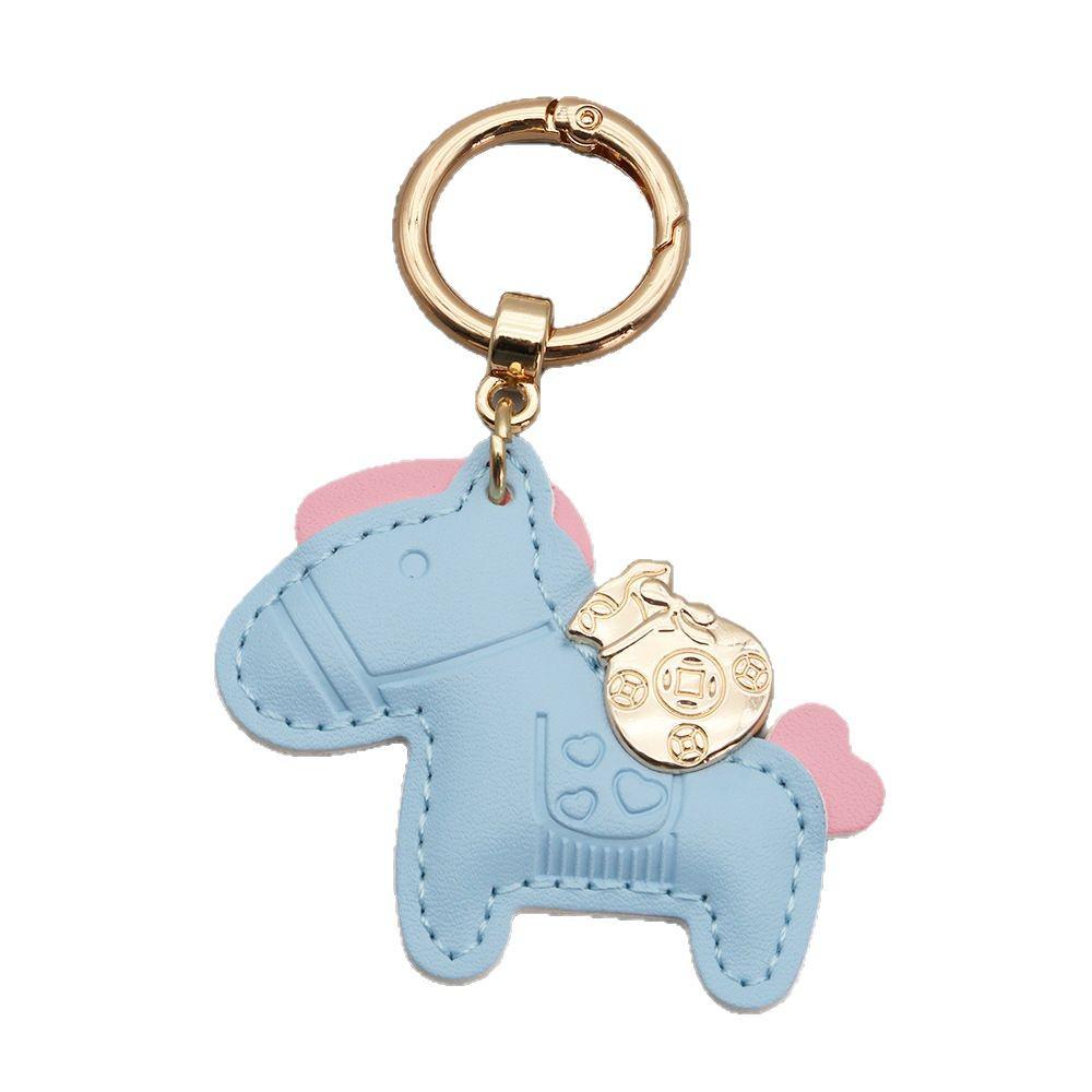 Instant Money Cartoon Pony Pendant Keychain for Couples