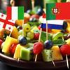 100Pcs Mini National Flags Toothpicks European Cup Cocktail Picks & Cupcake Toppers Party Decorations for Football Themed Events