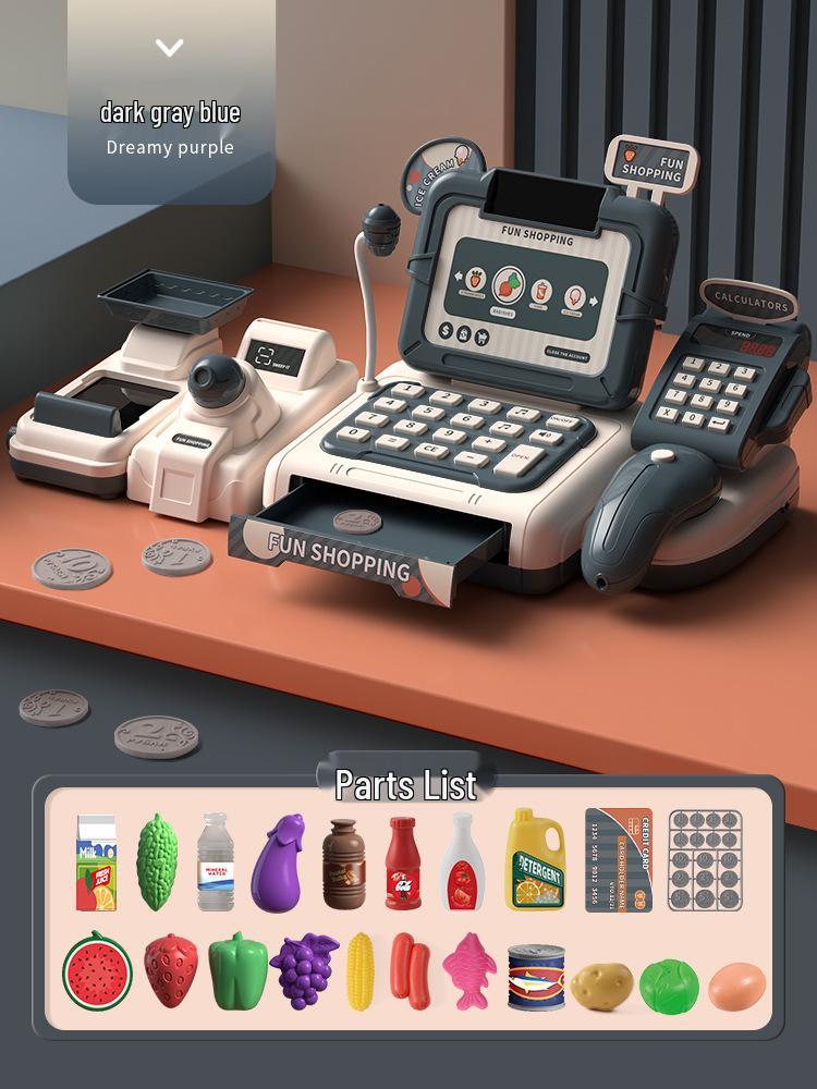 

Детский игрушечный кассовый аппарат со звуком и светом для мальчиков и девочек - Идеальный подарок на день рождения для ролевых игр