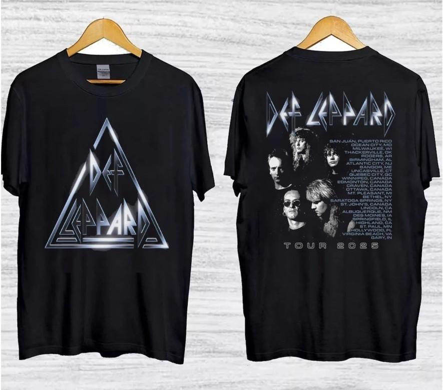 РАСПРОДАЖА!!! Футболка Def Leppard с датой тура The Glow 2026 S