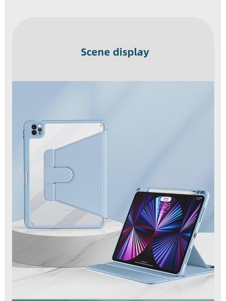 2022 iPad 10, 12.9'' & 11'' iPad Pro, 9th Gen Rotatable Protective Case