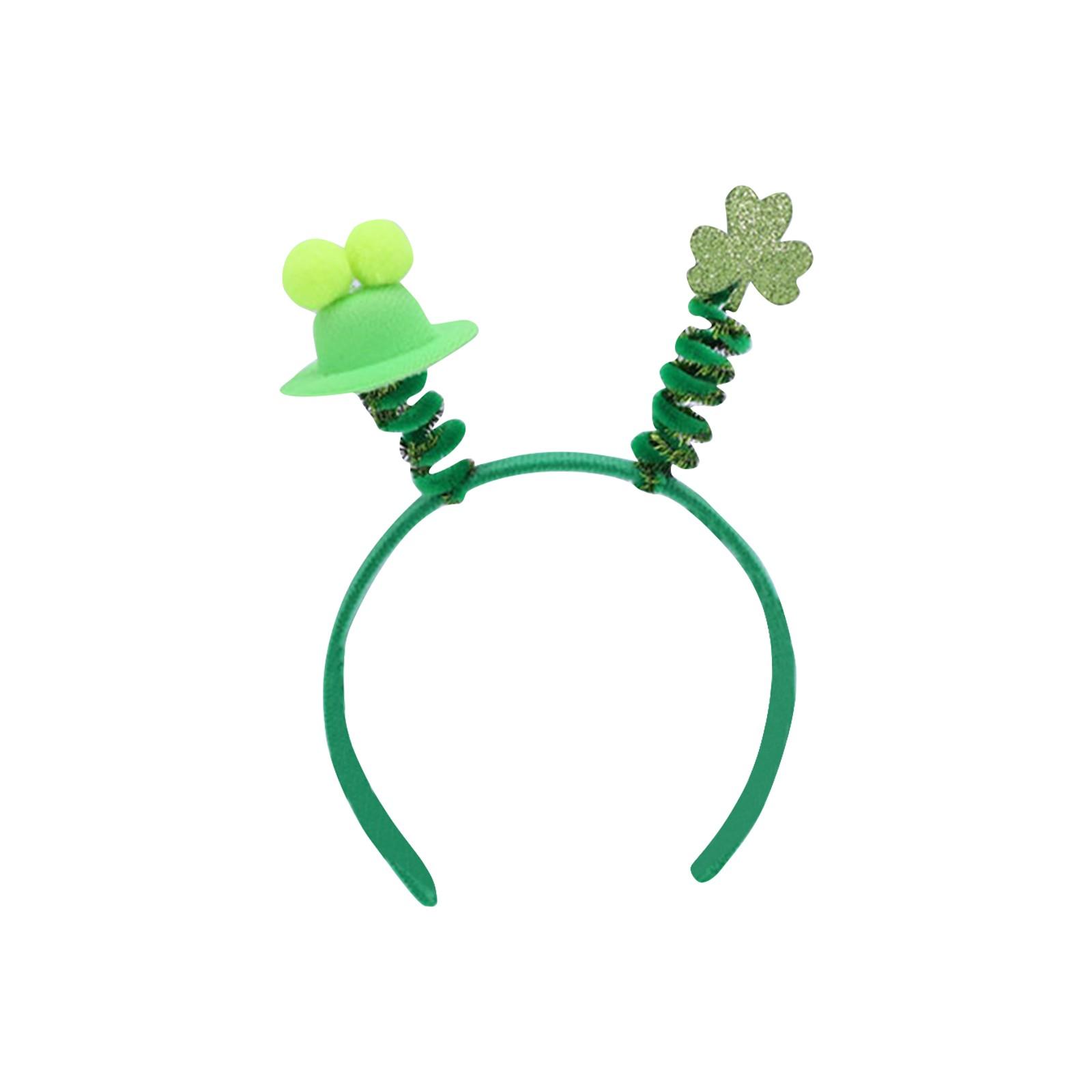 

Ирландская вечеринка Милые аксессуары для волос Зеленая шляпа Детские Взрослые Обручи для волос Фестиваль Патрика Аксессуары для волос One Size