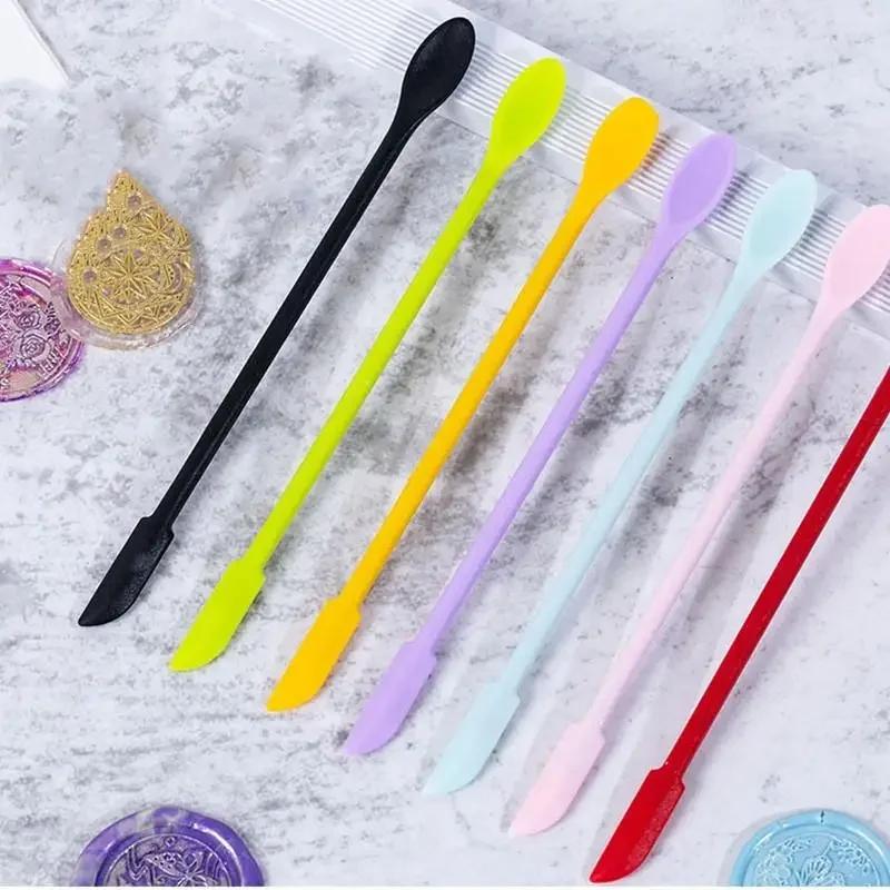 Mieszadła silikonowe DIY narzędzia do wyrobu biżuterii żywica epoksydowa klej pigment narzędzia do mieszania pręty mieszające łatwe do czyszczenia narzędzie z żywicy epoksydowej