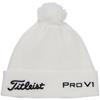 Titleist Tour Pom Pom Beanie, Men's, White