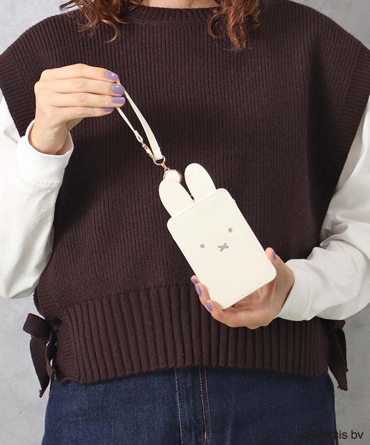 Miffy Face Pass Case Case/Card (Ivory)