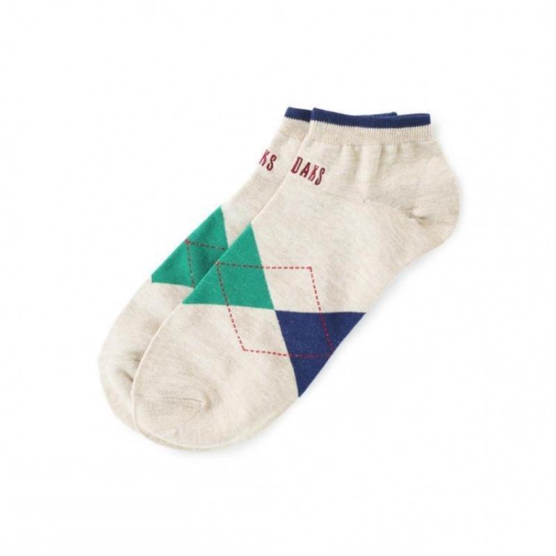 DakS Men S Ankle 4 pairS Set Check Pattern dbSS4f901bk