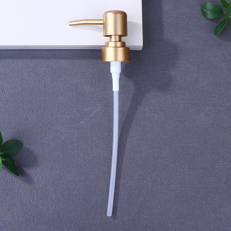 1set Soap Pump Liquid Pump Head Lotion Dispenser Head Push Type Round Head 28 Thread Bath Bottle Press Nozzle,ABS Lotion Tube